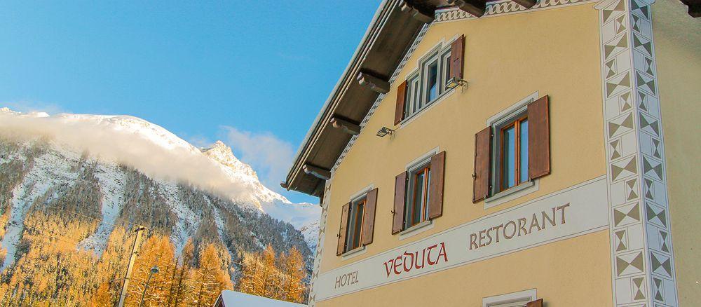 Hotel Veduta Cinuos-Chel Exterior photo